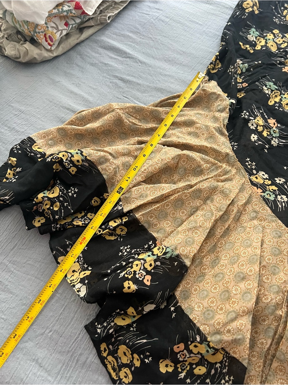 Medium
Black & Mustard Floral Ruffle vintage Slip Dress - Picture 4 of 11
